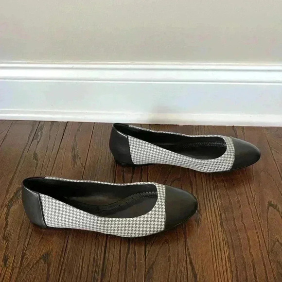Brooks Brothers “346” Women’s 8 Gray/Brown Houndstooth Flats - NEW IN BOX!! - Picture 7 of 9